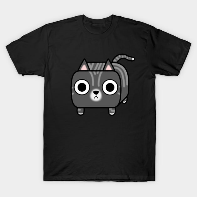 Grey Tabby Kitty Cat Loaf T-Shirt by calidrawsthings